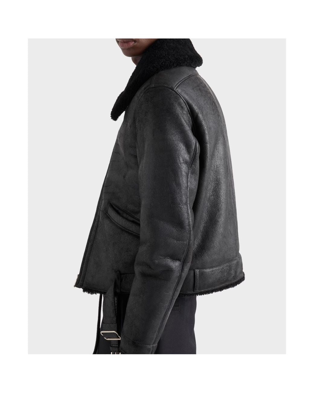 Prada Black Shearling Jacket for men
