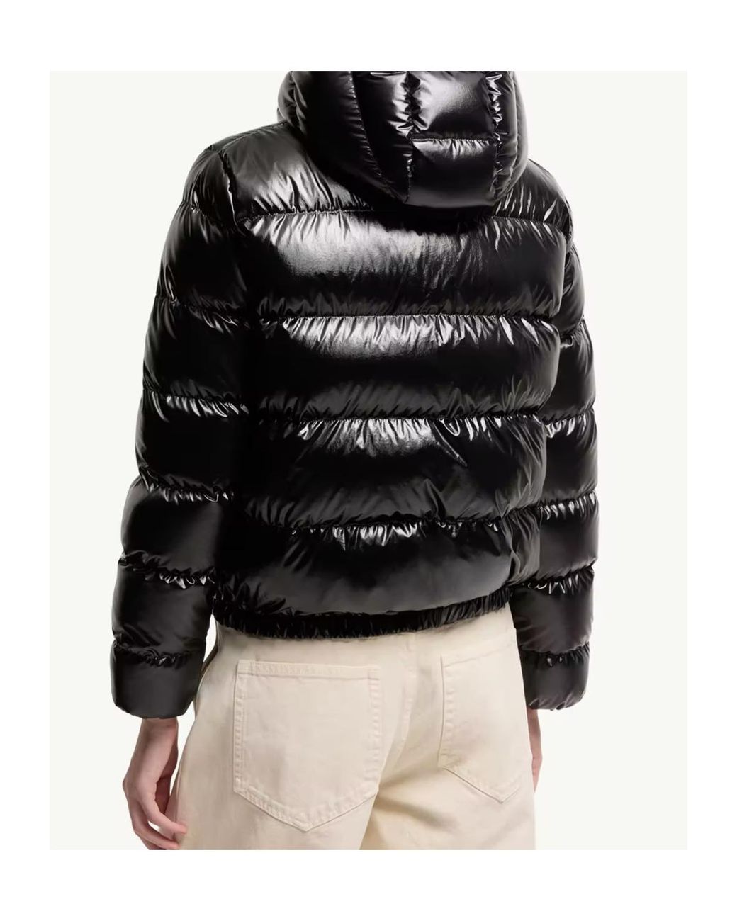 Moncler Black Andro Zip-Up Short Padded Jacket