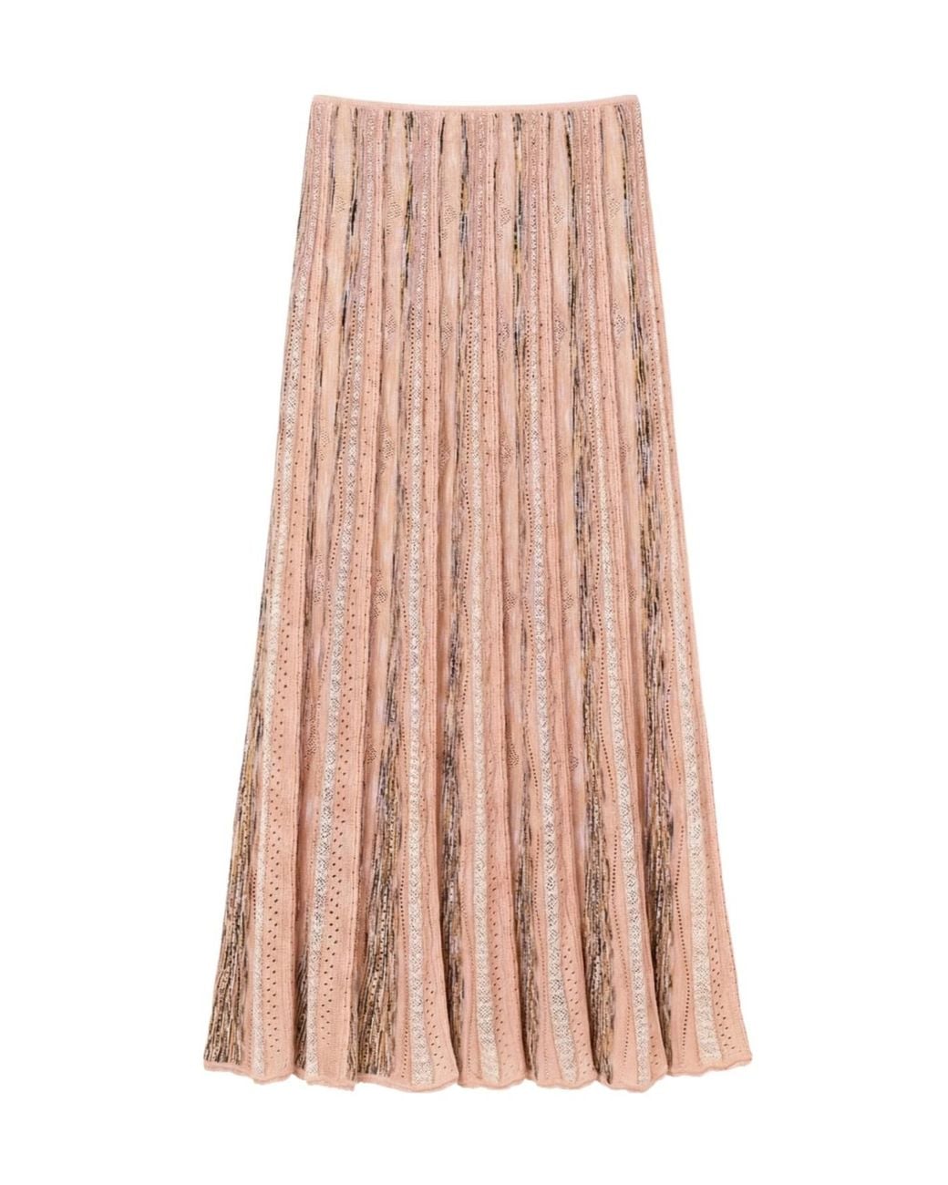 Ulla Johnson Pink Clio Knit Midi Skirt