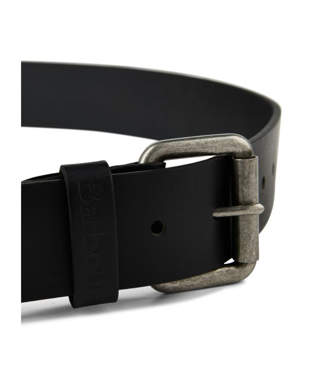 Barbour White Allanton Leather Belt for men