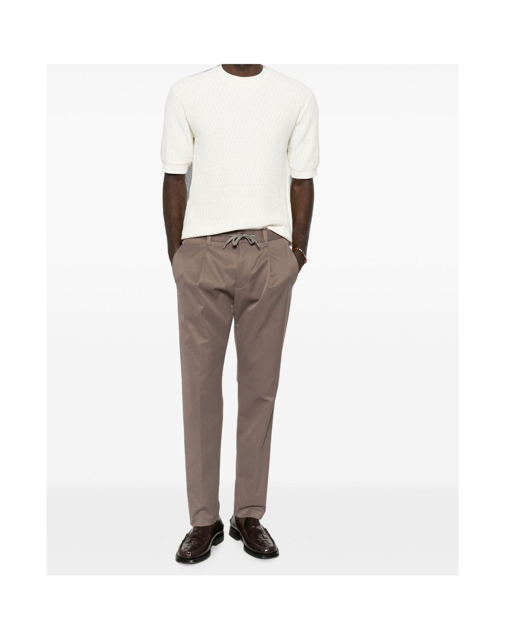 Herno Gray Logo Casual Pants for men