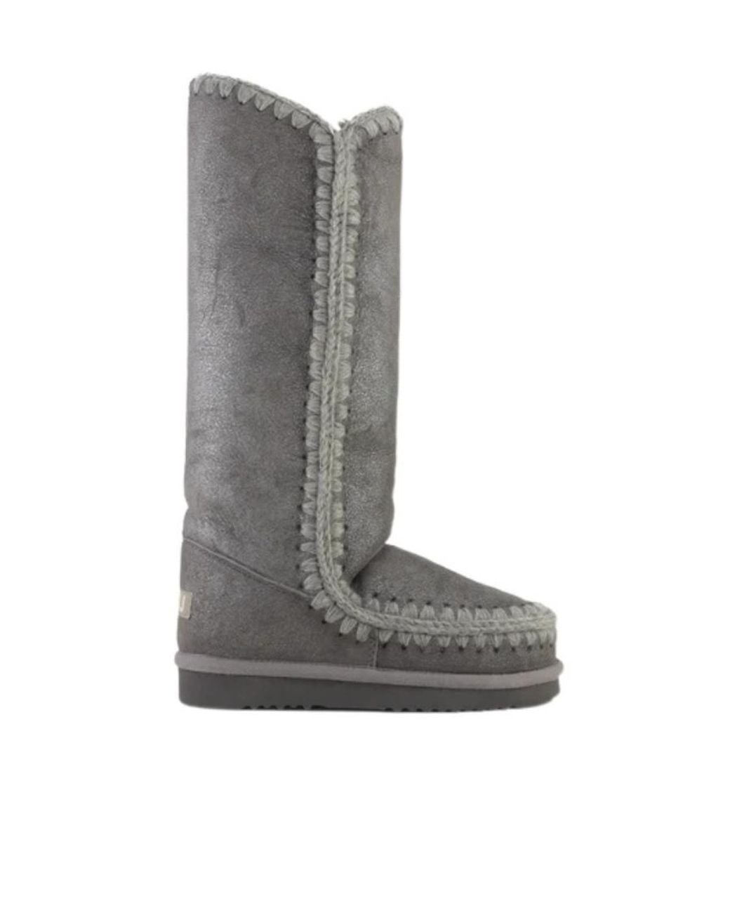 Mou Gray Logo Boots