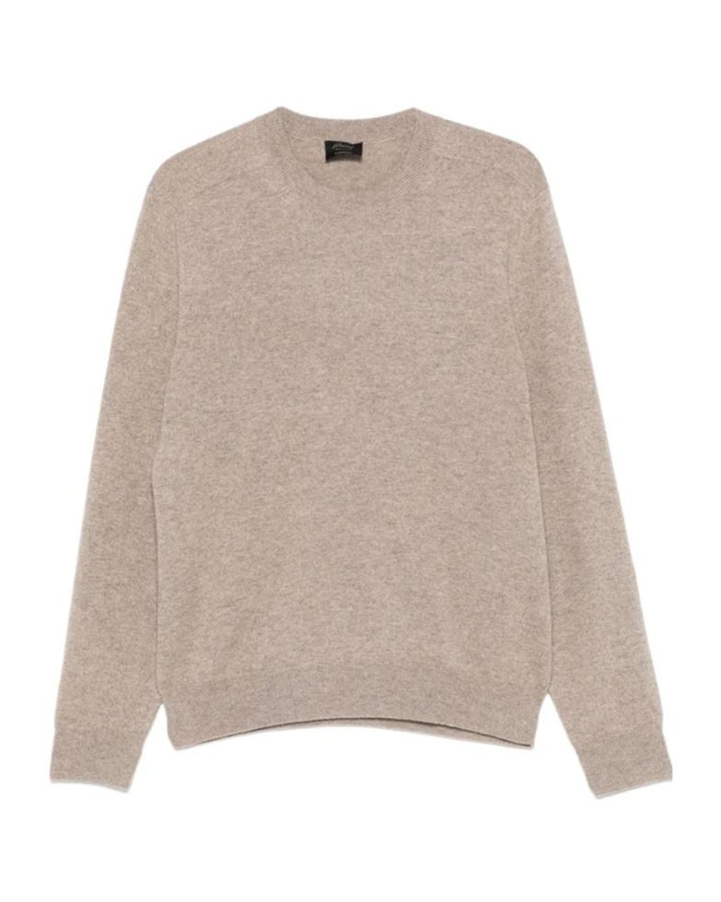 Brioni Natural Cashmere Jumper for men