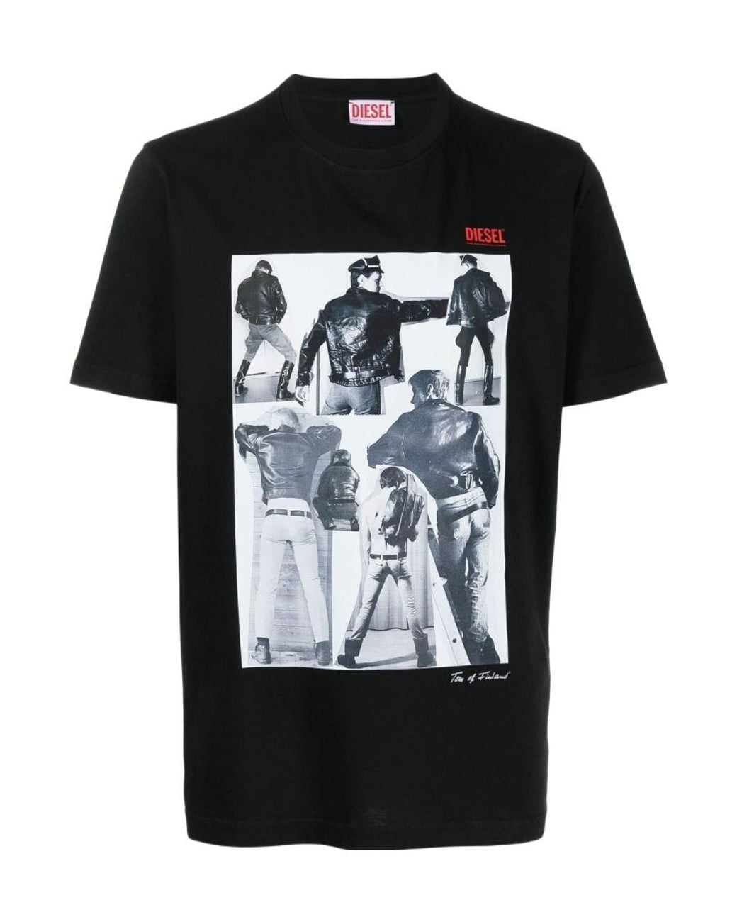 DIESEL Black Pr-T-Just-P1 Graphic-Print T-Shirt for men