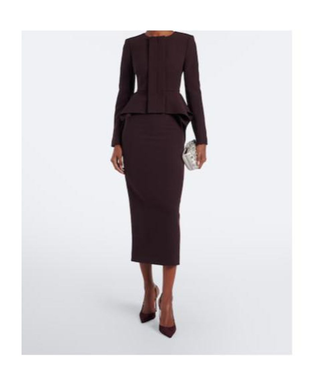 Roland Mouret Purple Crêpe Pencil Skirt