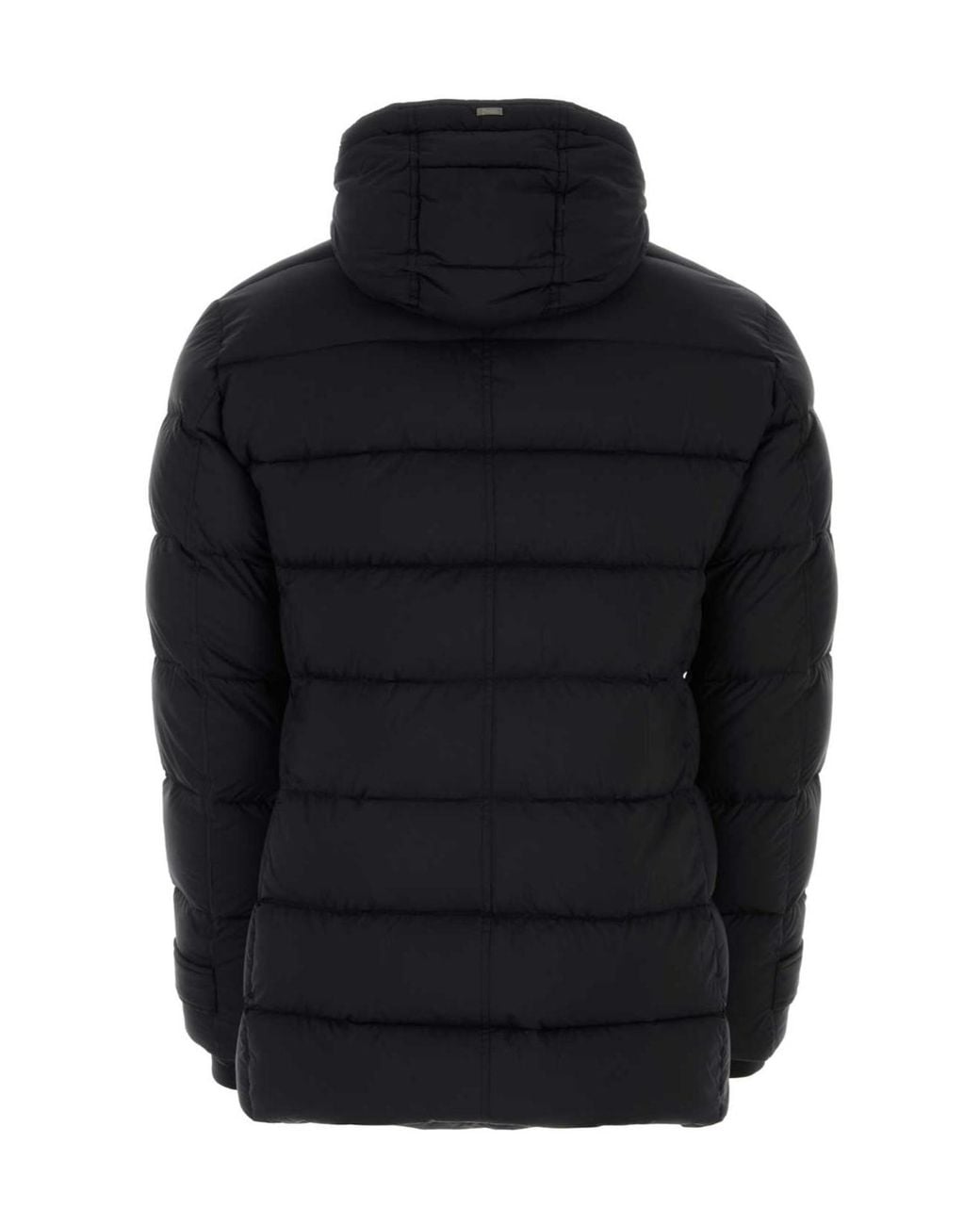 Herno Blue L'Eskimo High Neck Hooded Coat for men