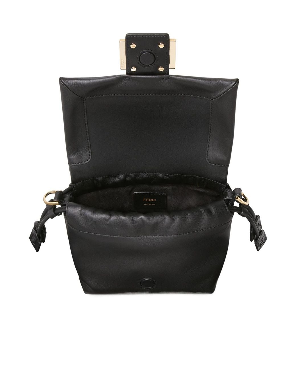 Fendi Black Nappa Leather Mini Bag