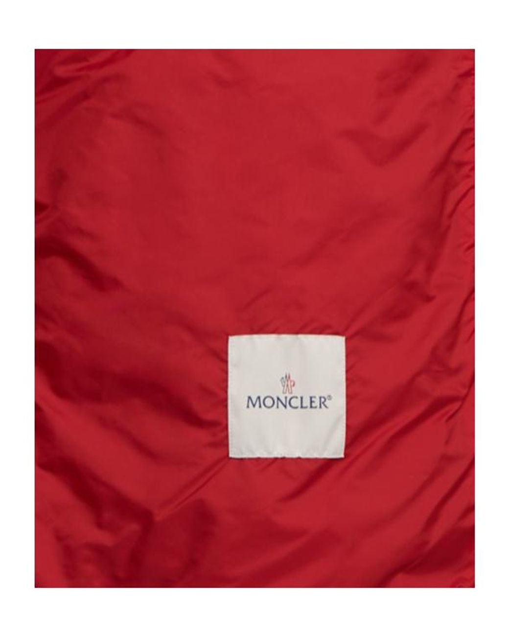 Moncler Red Etiache Nylon Hooded Rain Jacket for men