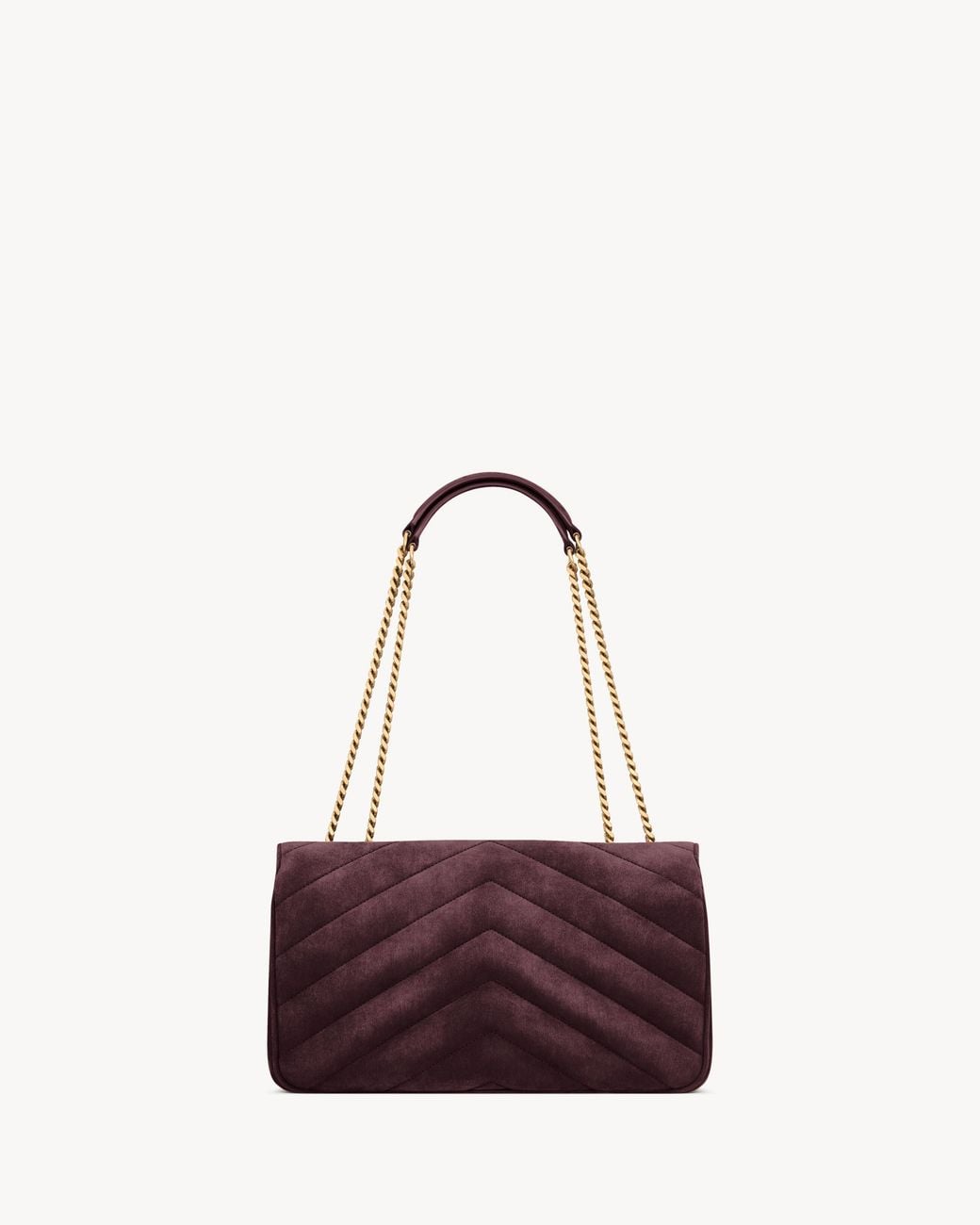 Saint Laurent Purple Loulou Medium Shoulder Bag