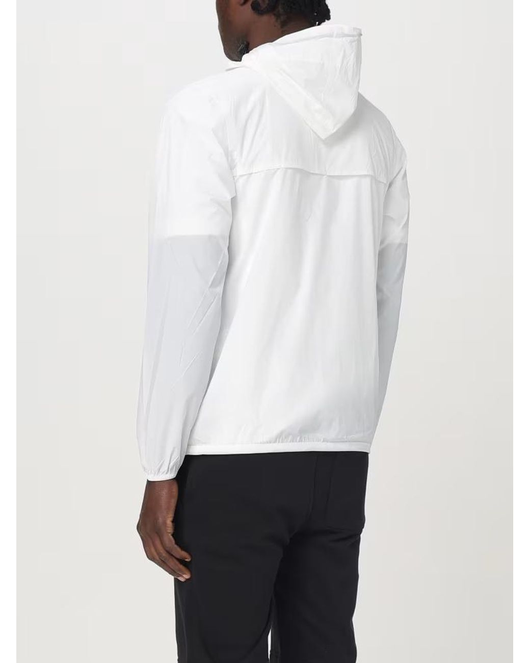 K-Way White Le Vrai 4.0 Claude Hooded Jacket for men