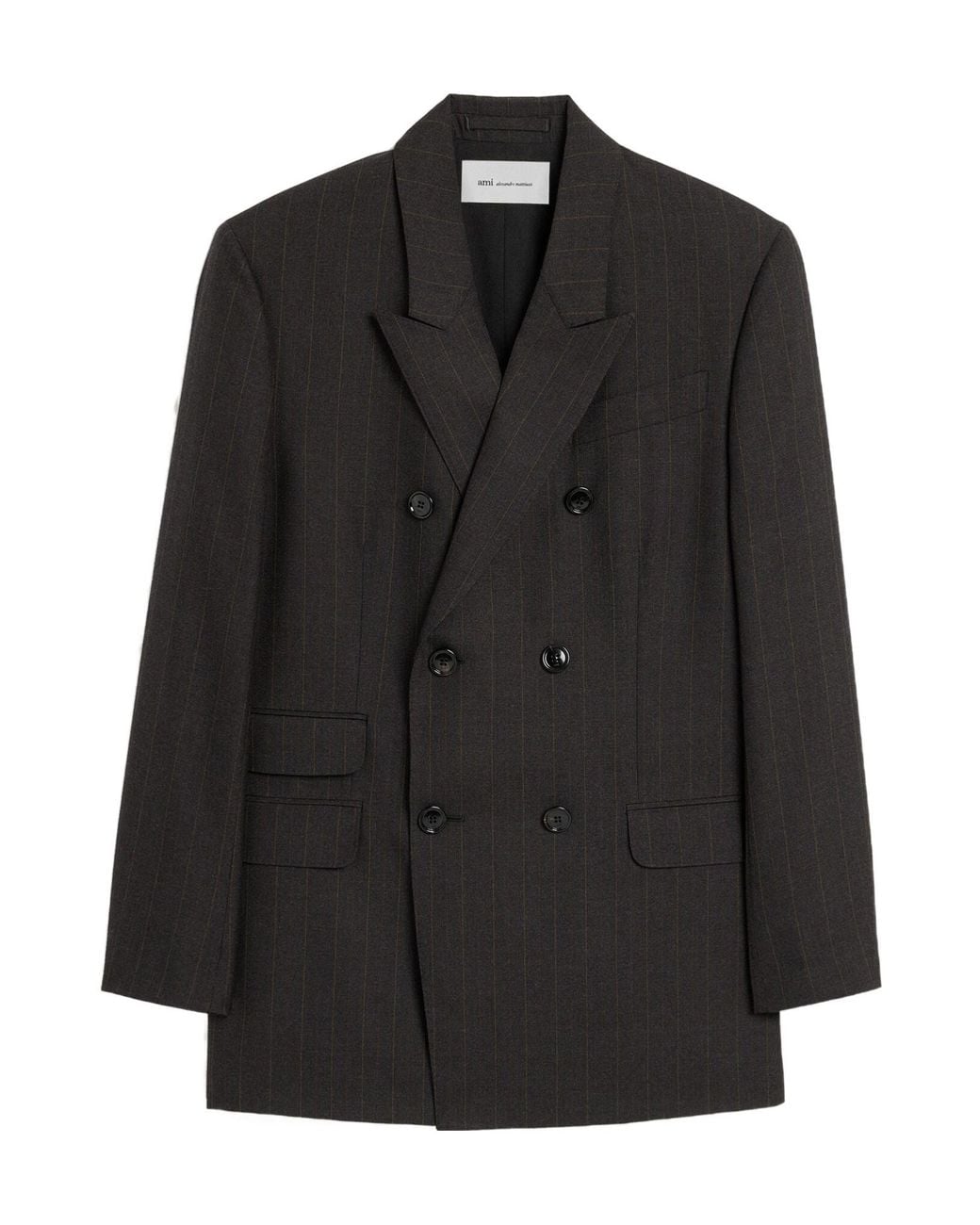 AMI Black Ami Double Breasted Tailored Blazer for men
