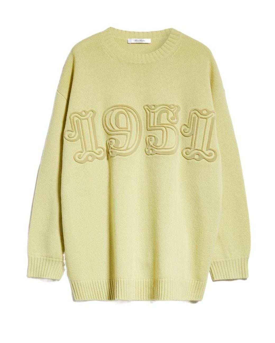 Max Mara Yellow Wool-Cashmere Blend Jumper