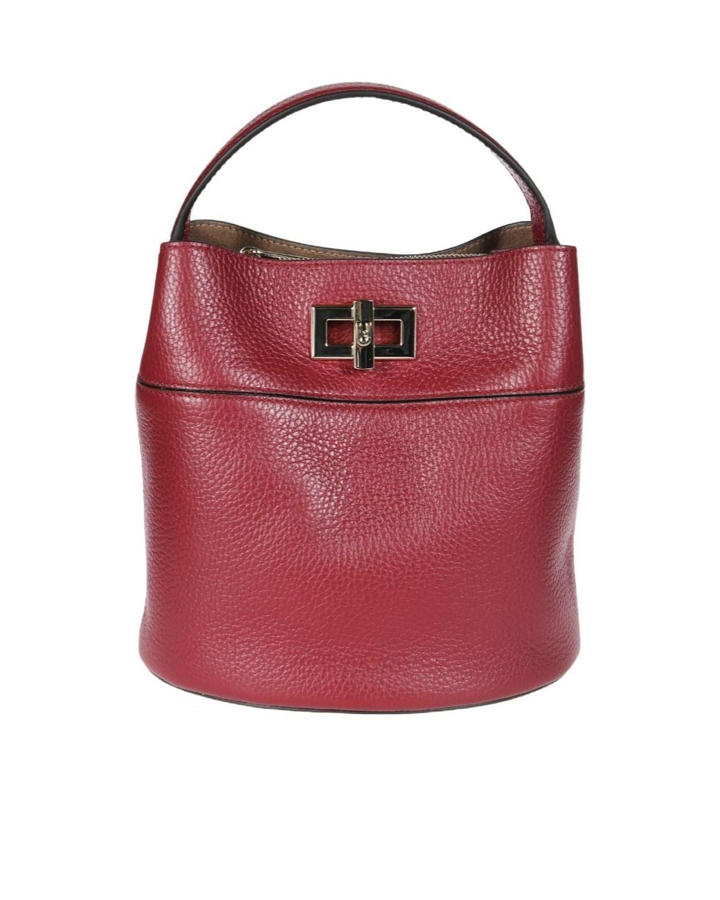 Furla Red Amelia Mini Bucket Bag