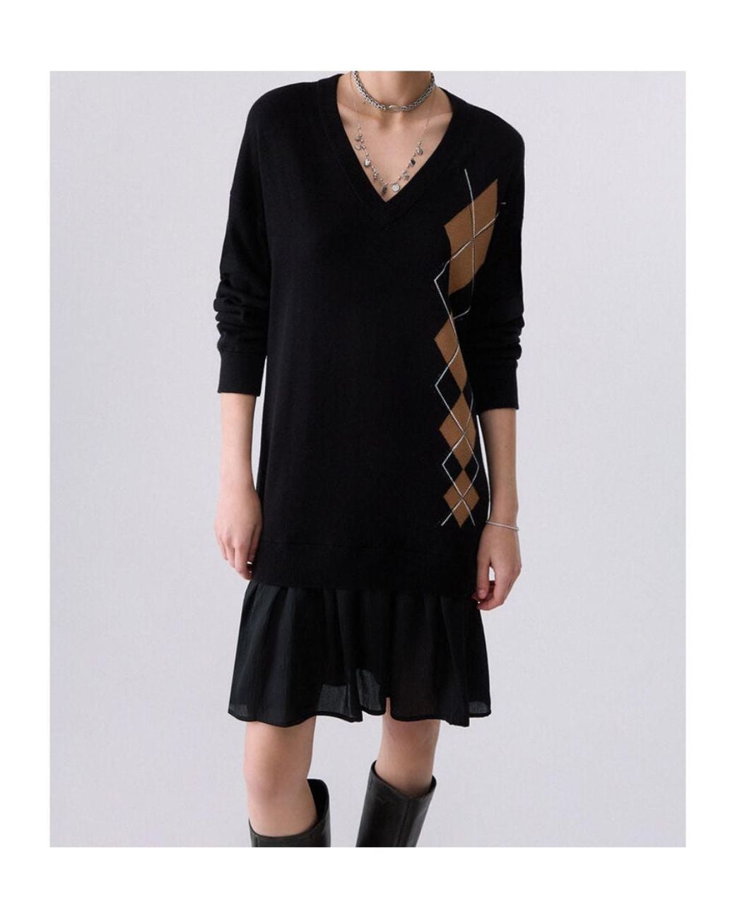 Liu Jo Blue Short Knit Dress