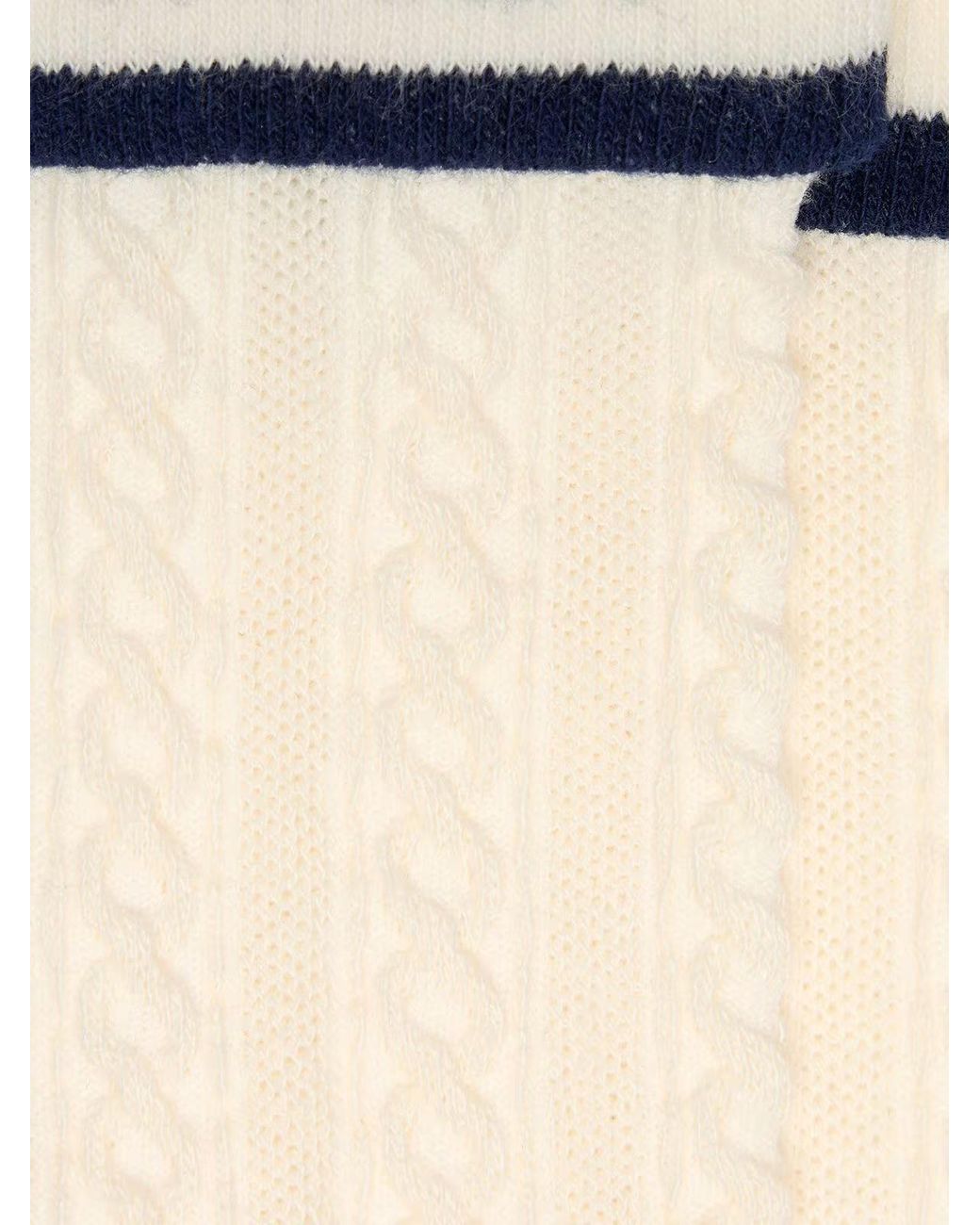 Golden Goose Deluxe Brand White Turn-Up Knitted Socks for men