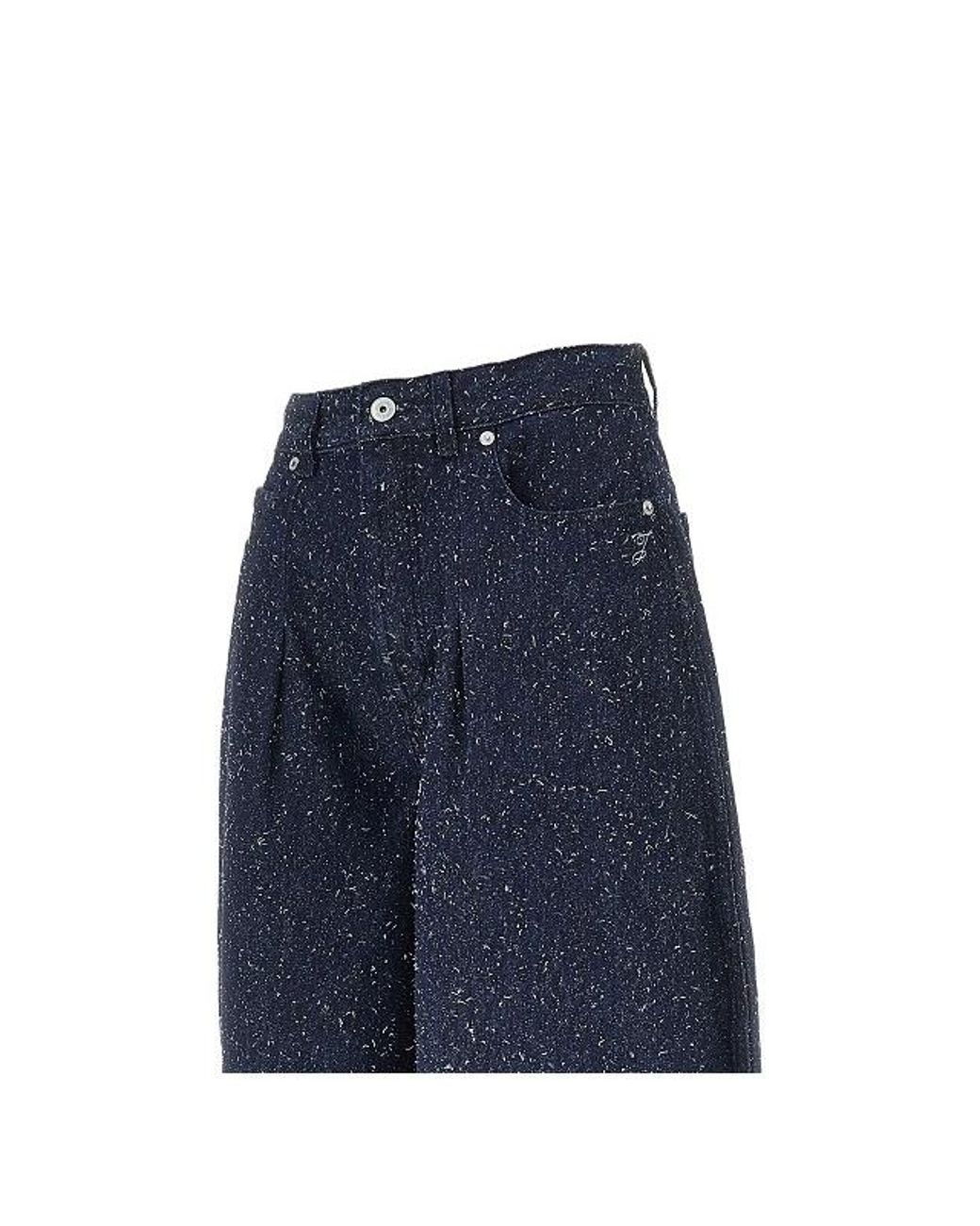 Jacquemus Blue High-Waisted Wide-Leg Jeans