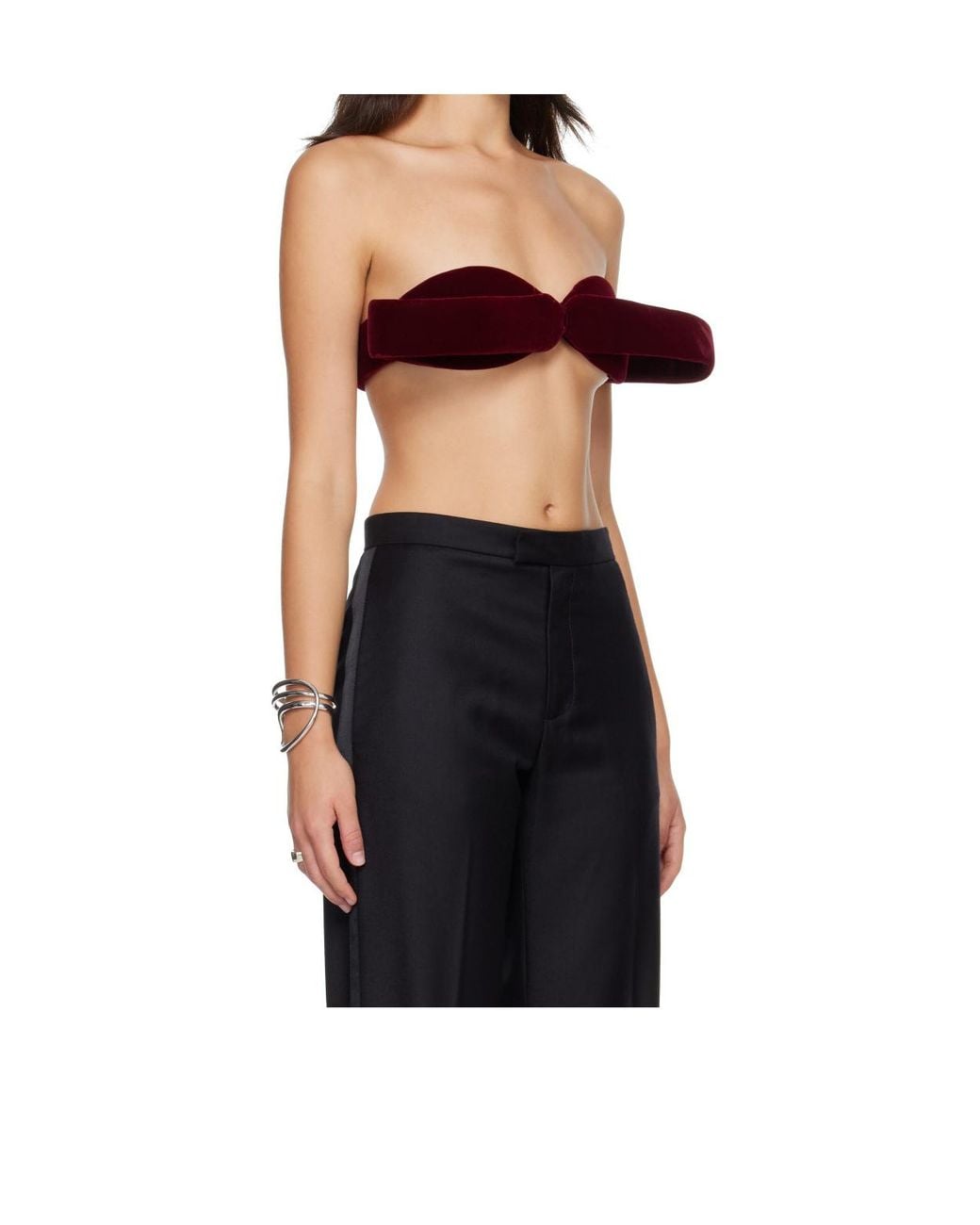 Jean Paul Gaultier Black Off-The-Shoulder Bra