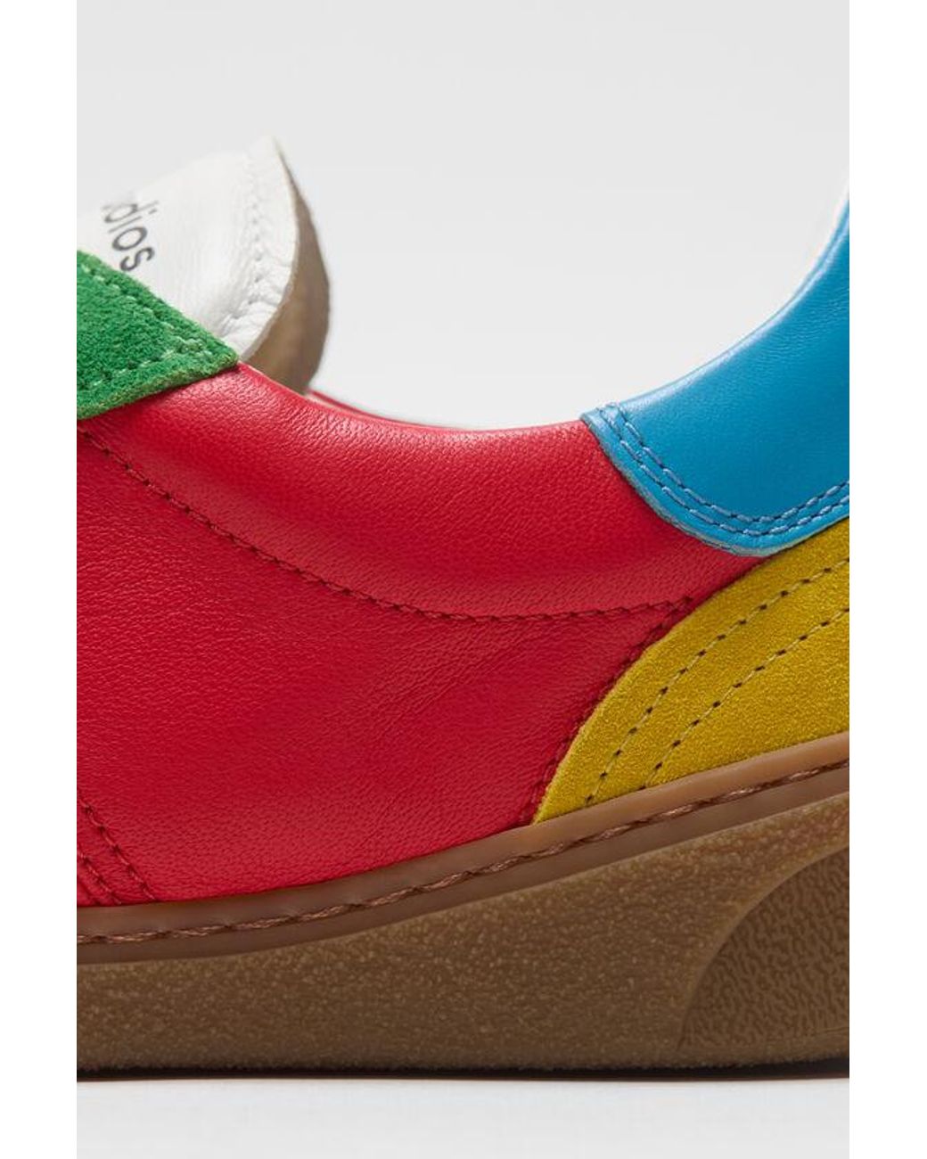 Acne Green Round Toe Lace-Up Sneakers for men