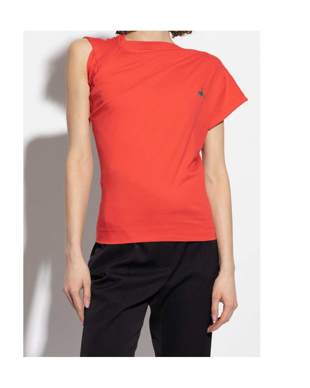 Vivienne Westwood Orb Embroidered Asymmetric T-Shirt