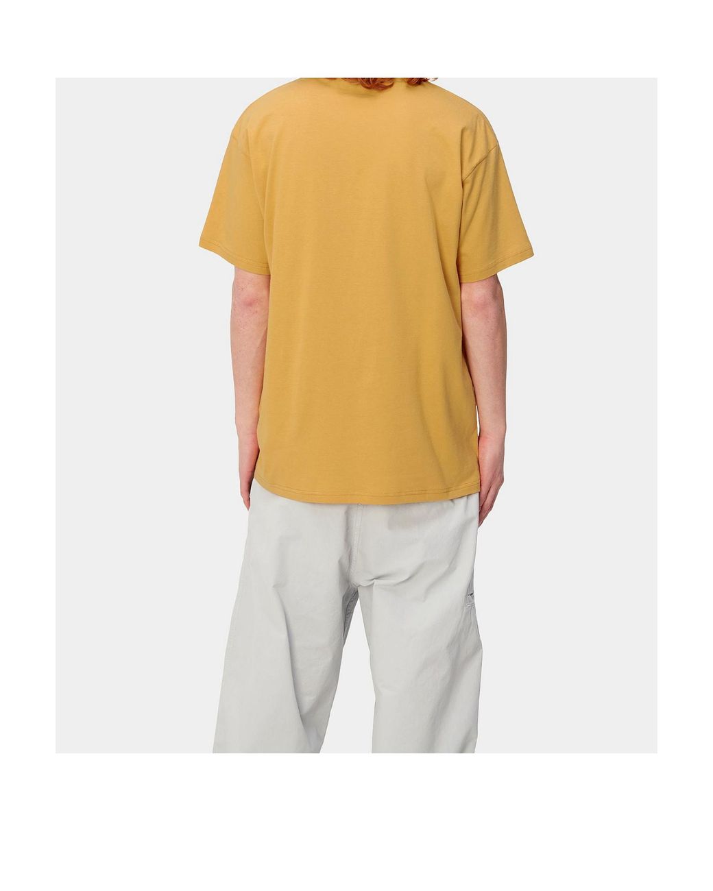 Carhartt Yellow Gummy-Print Cotton T-Shirt for men