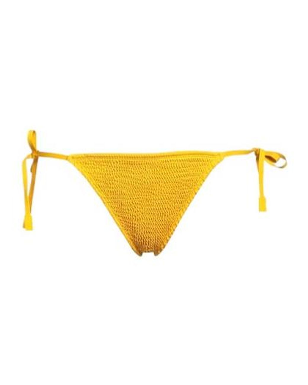 Burberry Yellow Solid Color Bikini Bottom