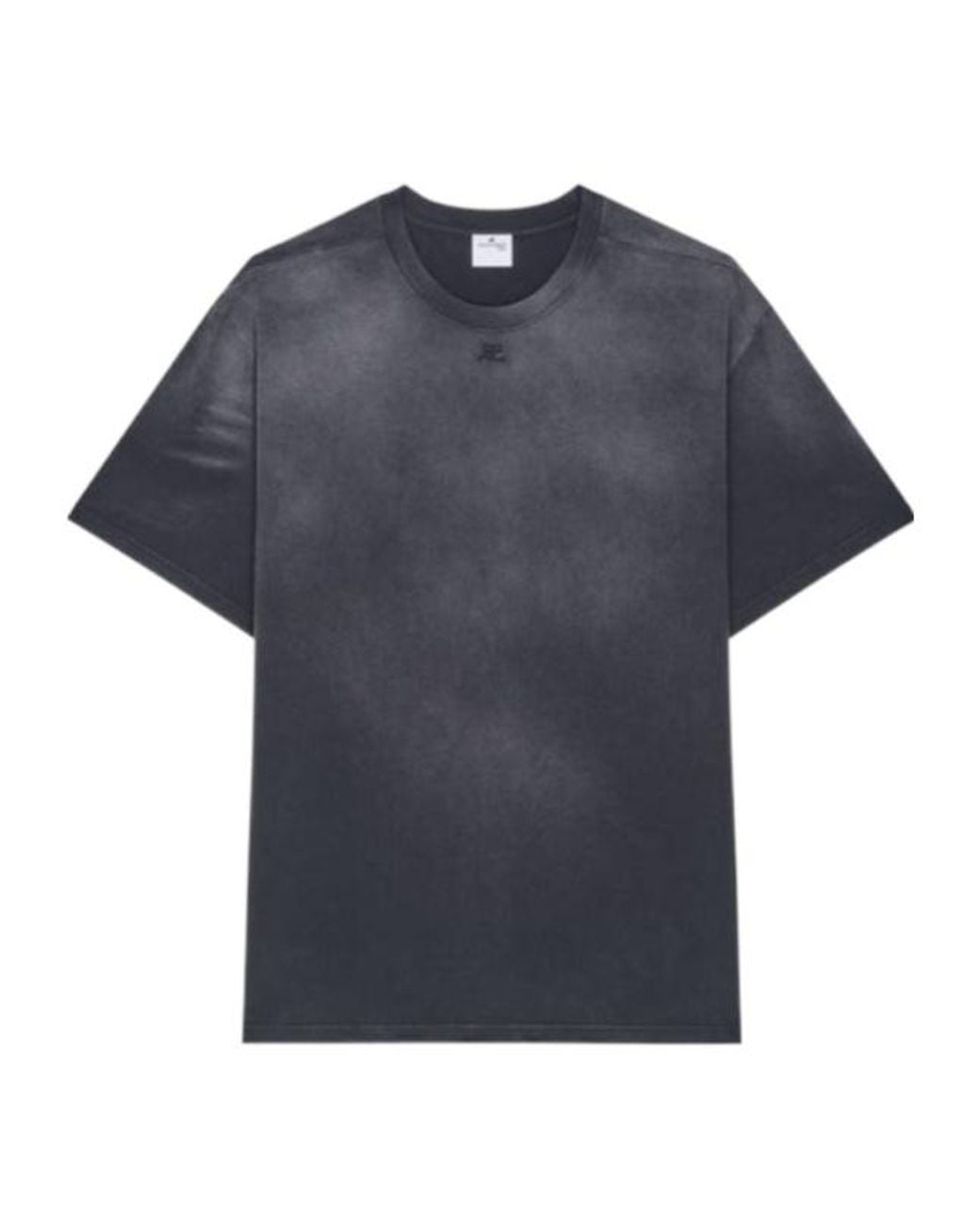 Courreges Blue Courrèges Oversized Solarized T-Shirt for men