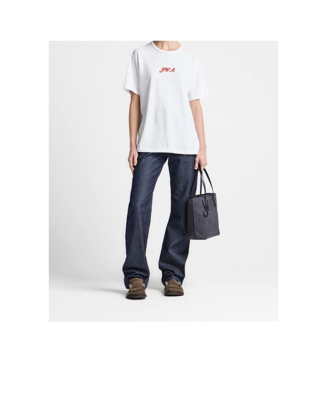 J.W. Anderson Black Large Anchor Canvas Tote