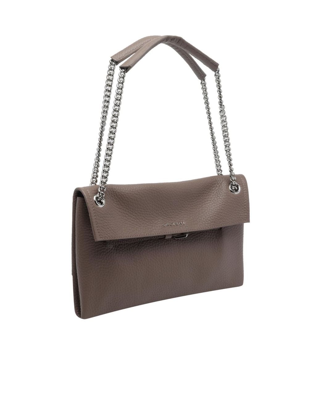 Orciani Brown Venus Small Chain Shoulder Bag