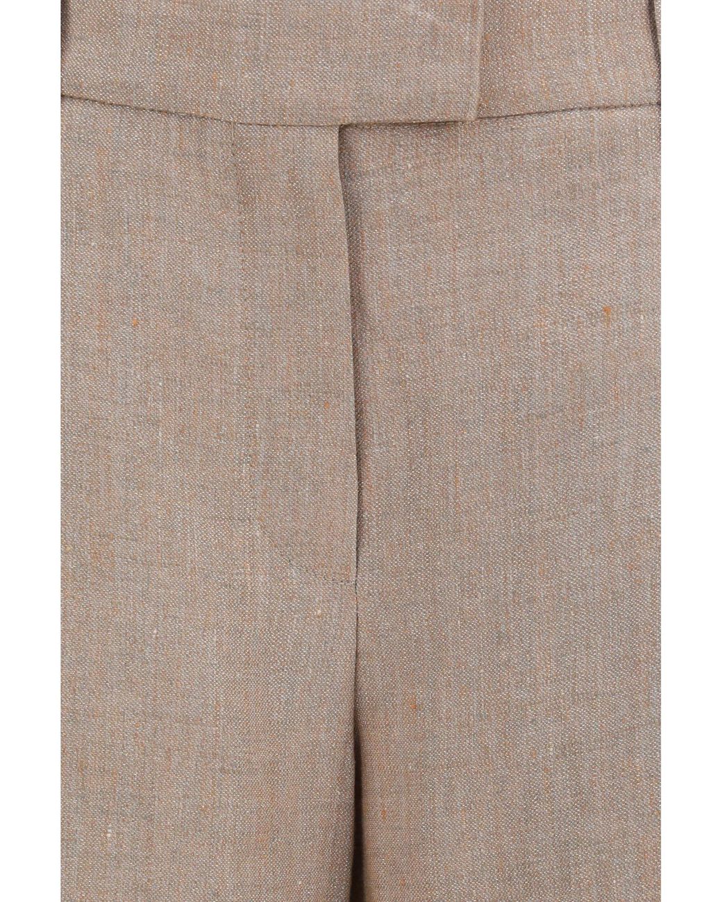 Brunello Cucinelli Natural Loose Pleated Trousers