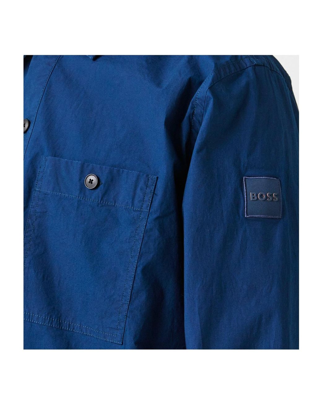 Boss Blue Shirt-Style Casual Jacket for men