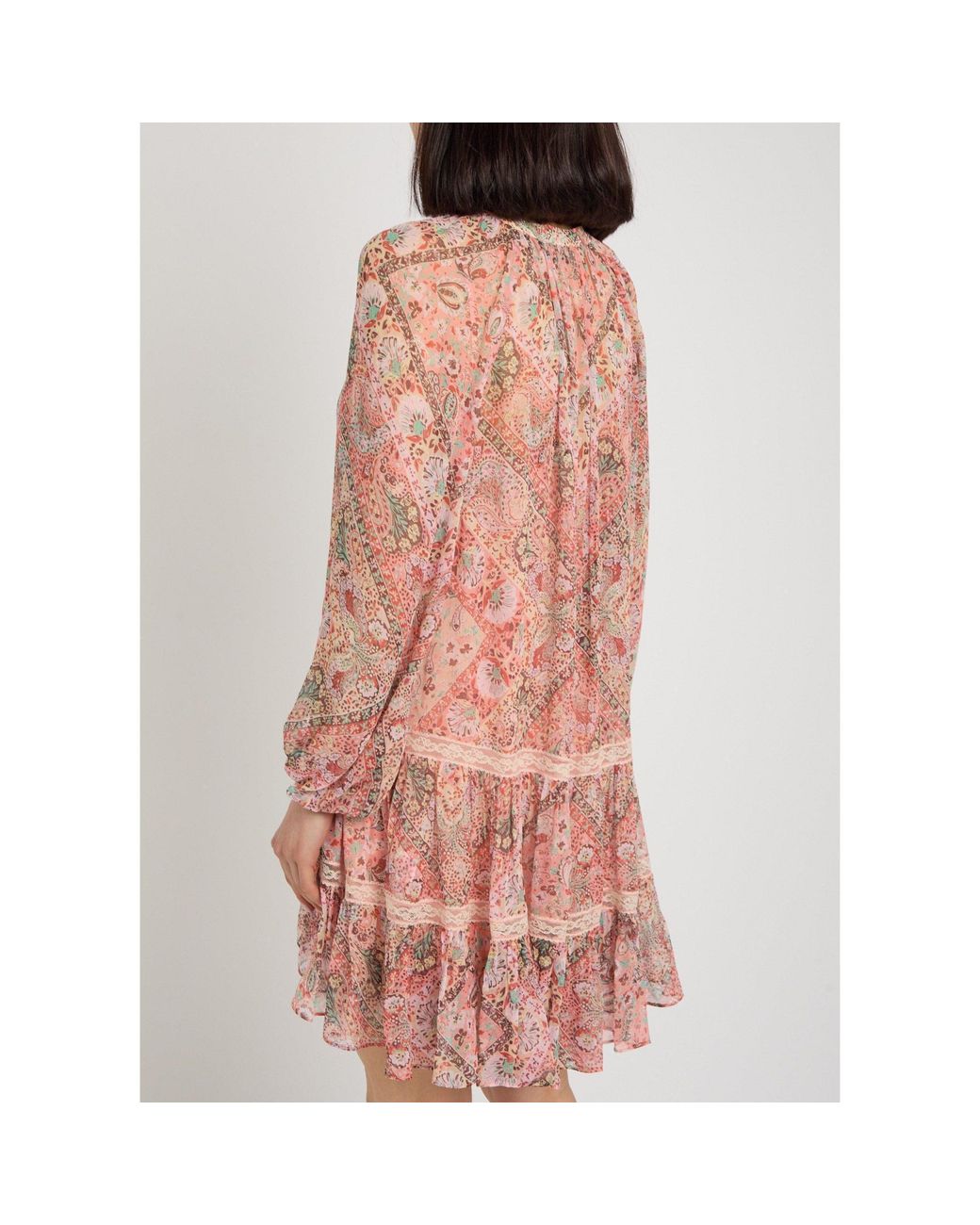 Rixo Pink Lightweight Mini Skirt