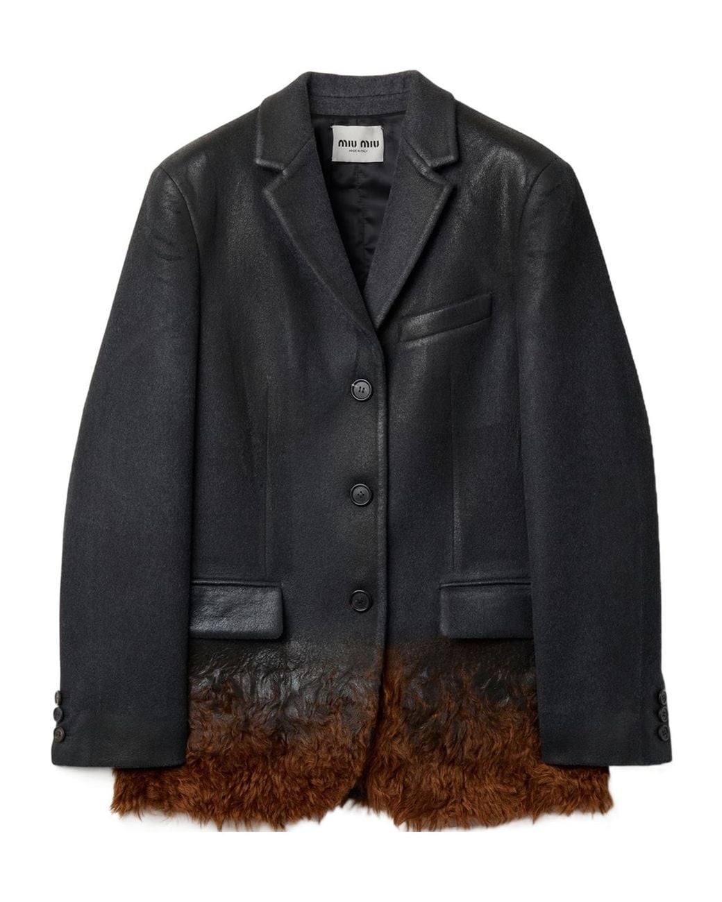 Miu Miu Black Single-Breasted Jacket