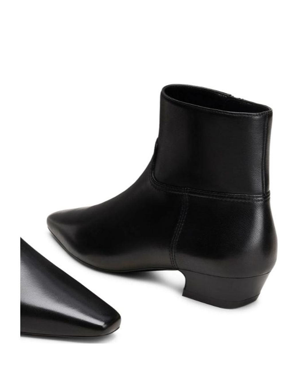 Stuart Weitzman Black Stassi Zip Bootie