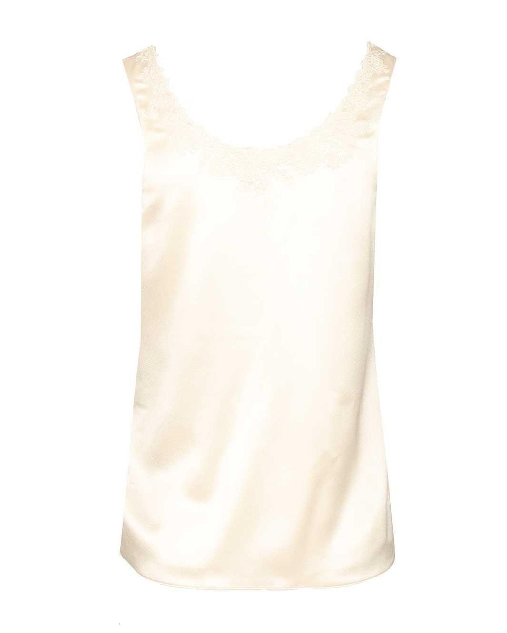 Céline Natural Embroidered Top