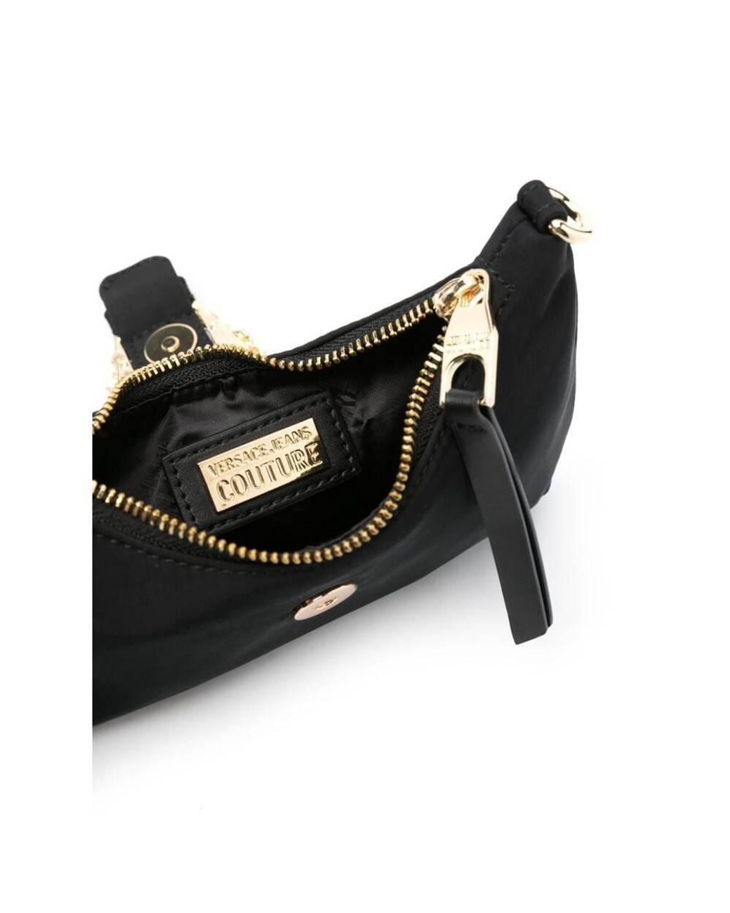 Versace Jeans White Baroque-Buckle Mini Bag