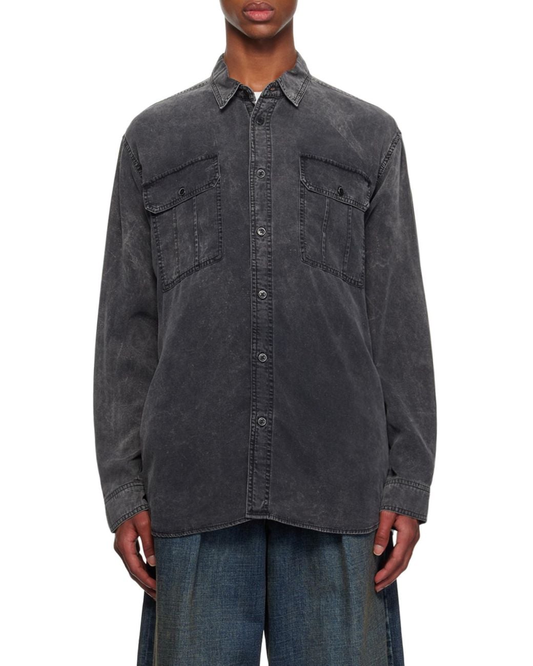 Isabel Marant Black Phelton Shirt for men