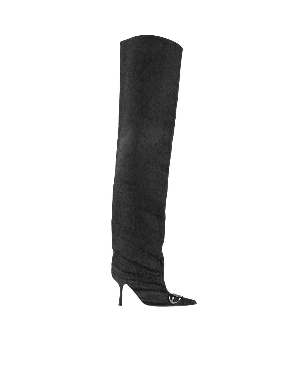 DIESEL Black Over-The-Knee Boots