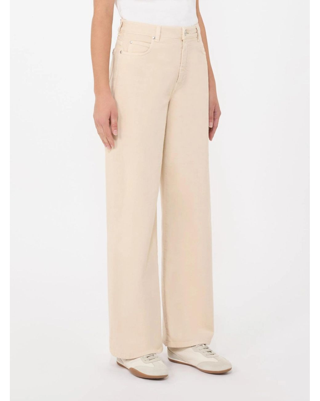 Weekend by Maxmara Natural Medina Wide Leg Trousers