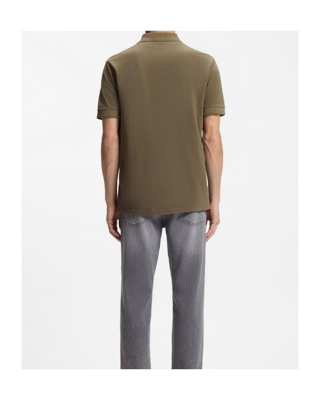 Boss Green Cotton-Piqué Polo Shirt With Logo Print