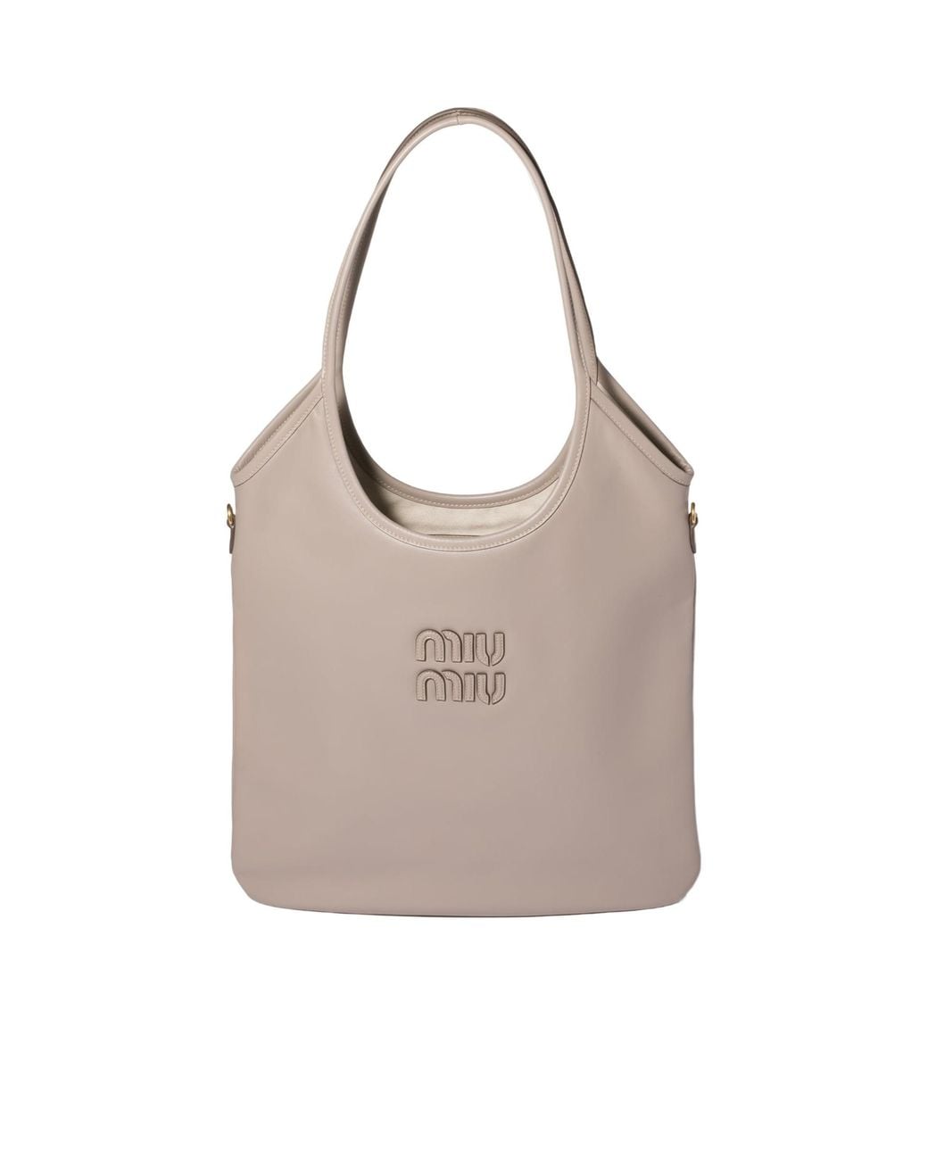 Miu Miu Gray Ivy Leather Bag