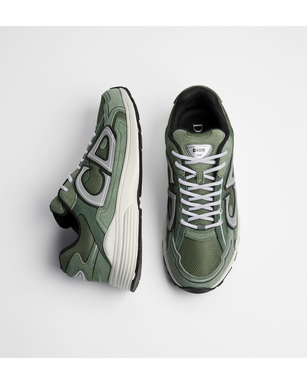 Dior Green Homme B30 Countdown Sneakers for men
