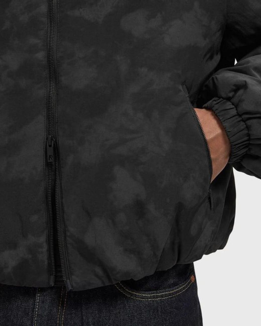Represent Black Vulcan Cyclone Hooded Down Jacket for men