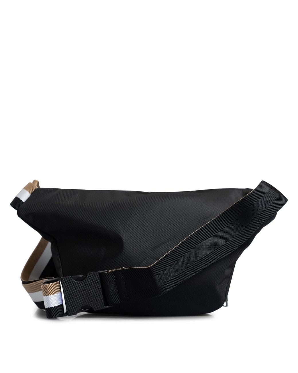 Boss Black Solid-Color Waist Bag for men