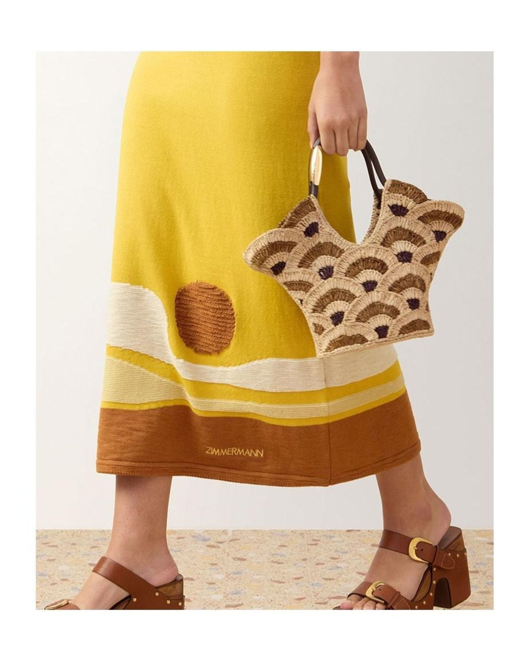 Zimmermann Natural Goldentime Small Tote