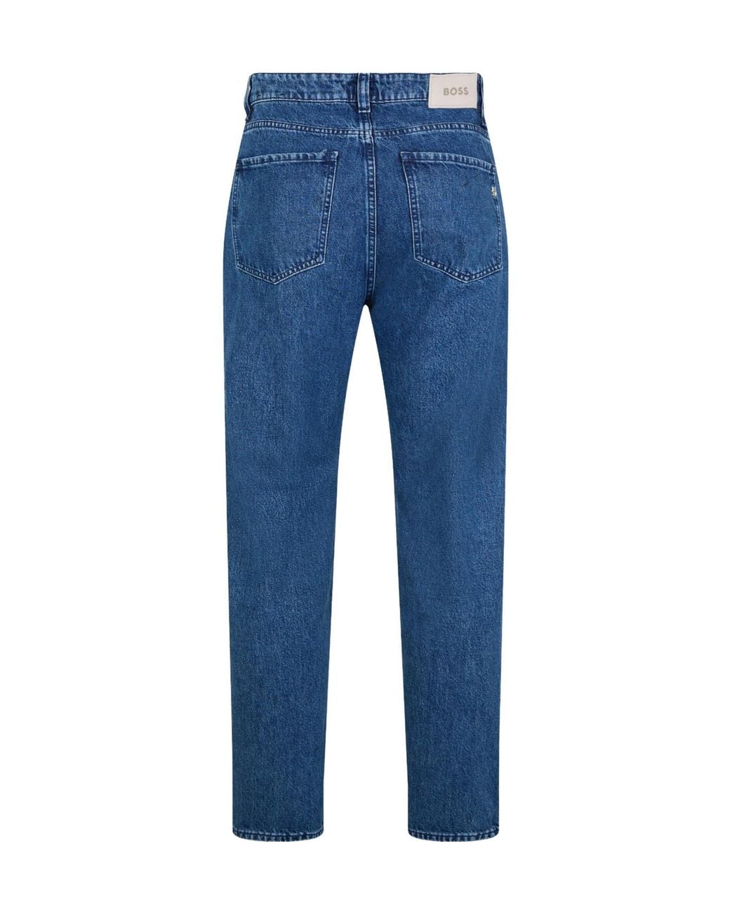 Boss Blue Stonewash Denim Jeans for men