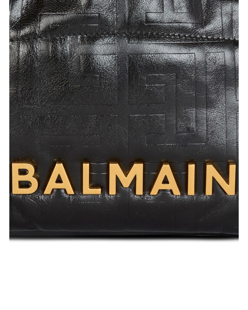 Balmain Black Small 1945 Soft Tote Bag