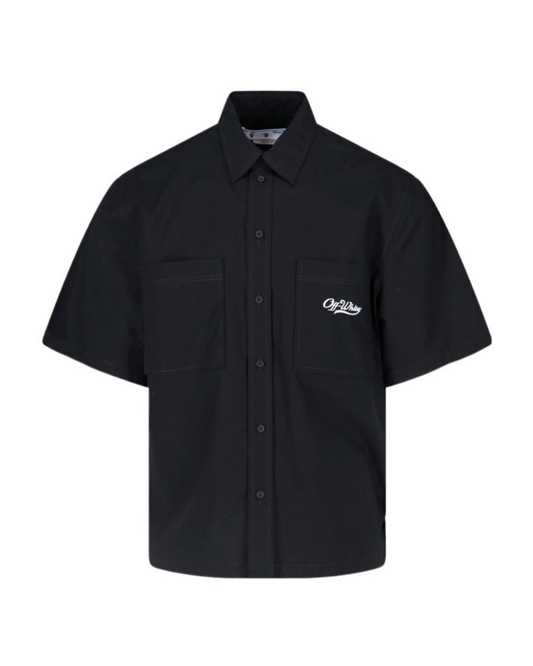 Off-White c/o Virgil Abloh Black Wave Off Summer Shirt for men