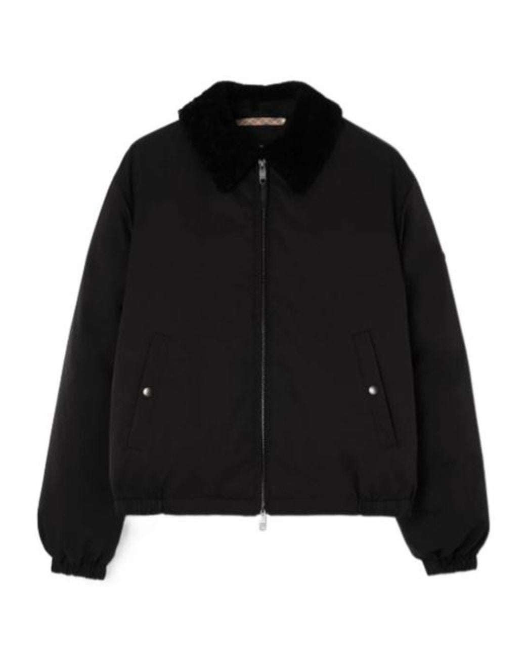Burberry Black Farnborough Insulated Bomber Jacket for men