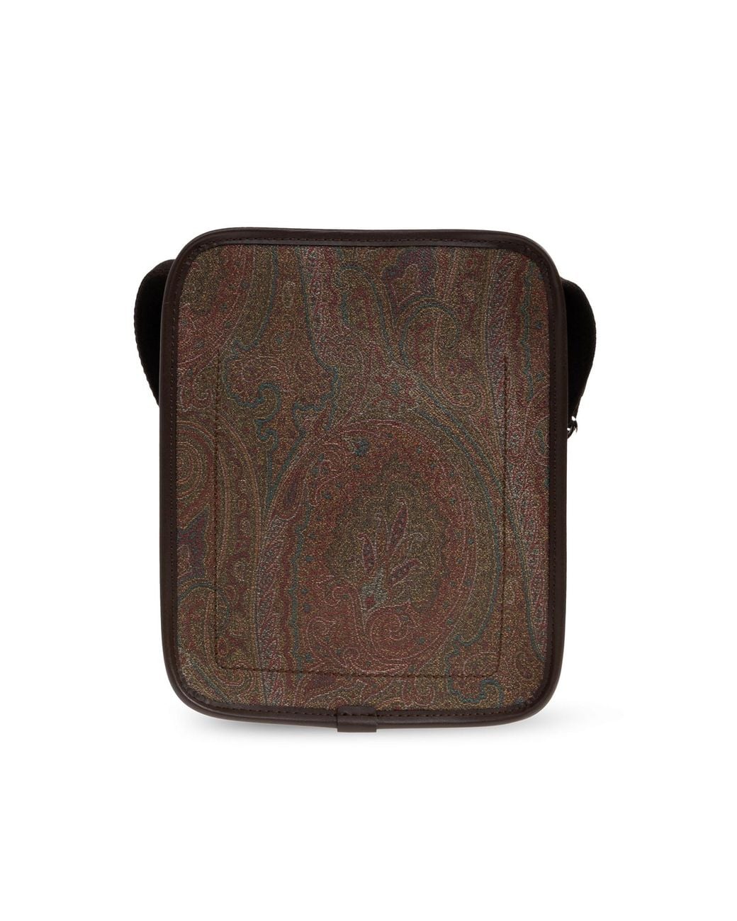 Etro Brown Paisley Shoulder Bag for men
