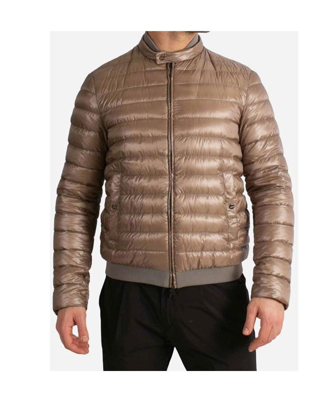 Herno Brown キルティング ジャケット for men
